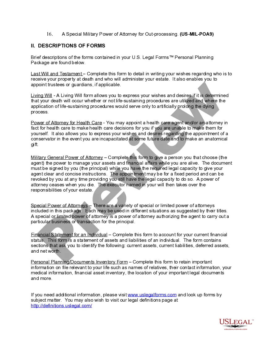 Preview Wisconsin Essential Legal Life Documents for Military Personnel