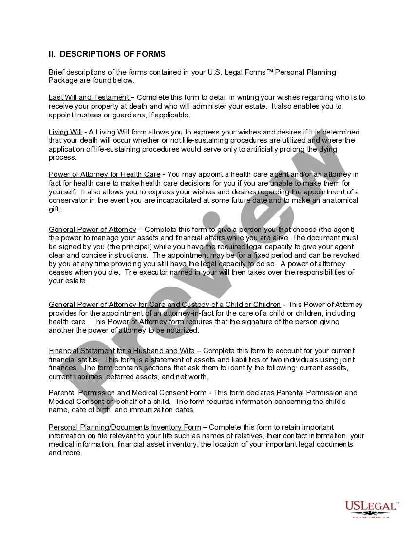 Preview Wisconsin Essential Legal Life Documents for New Parents