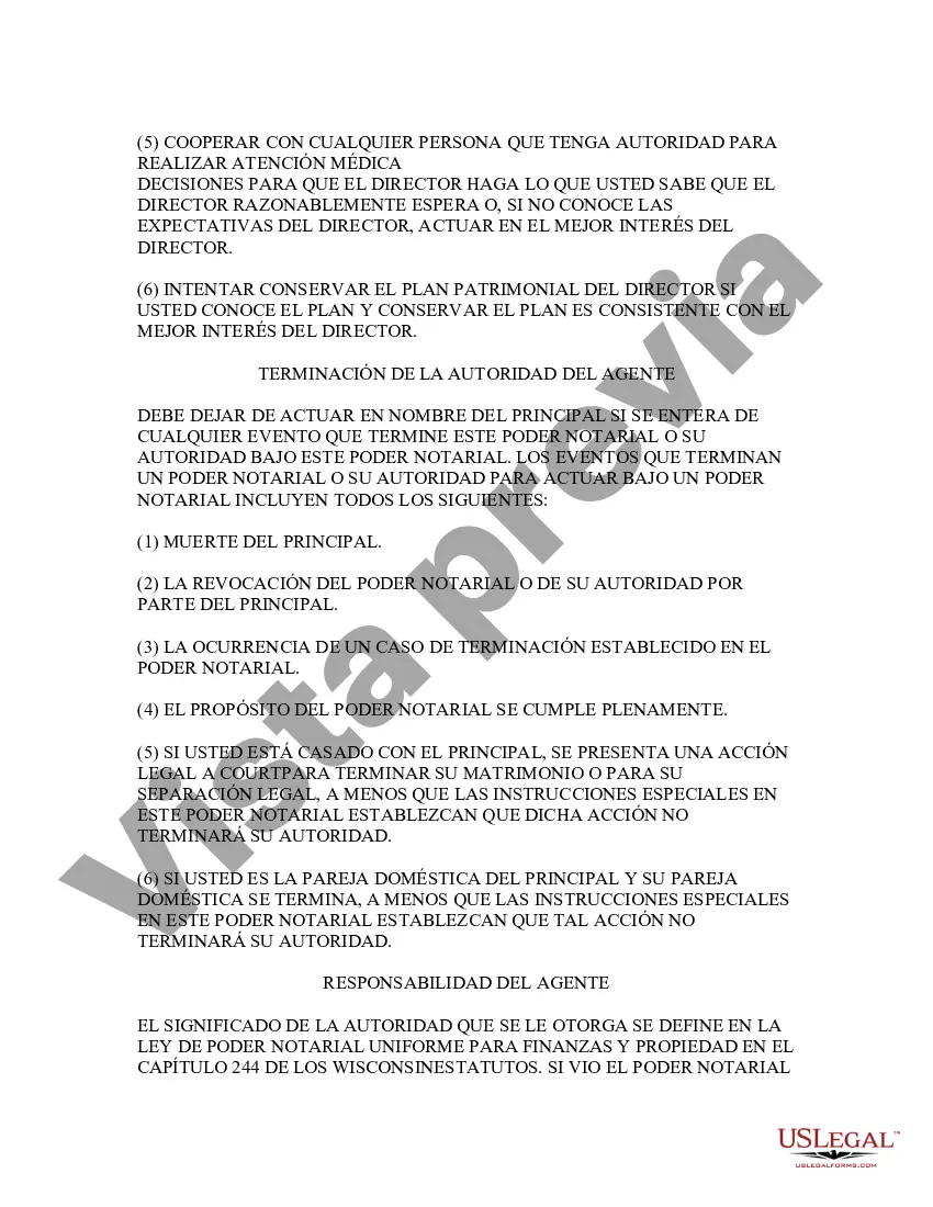 Preview Poder General Estatutario con Disposiciones Duraderas - Poder Básico para Finanzas y Bienes
