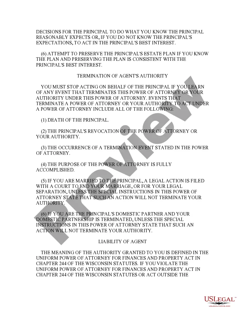 Preview Statutory General Power of Attorney with Durable Provisions - Basic Power of Attorney for Finances and Property