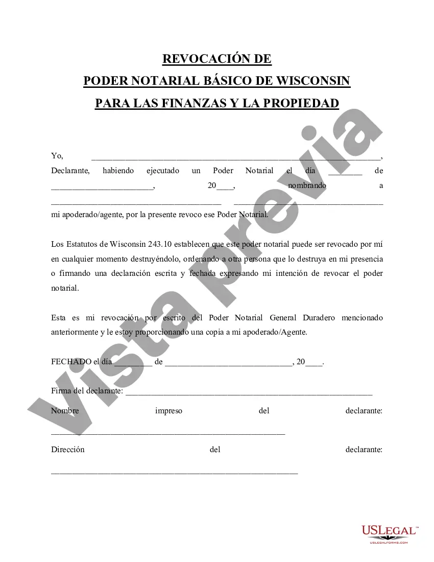 Preview Revocación del Poder General Estatutario