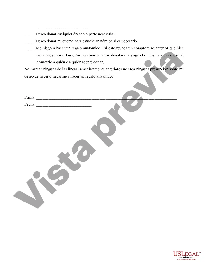 Preview Poder legal para el cuidado de la salud