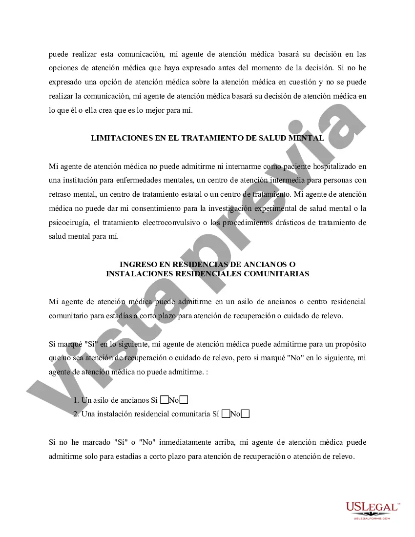 Preview Poder legal para el cuidado de la salud