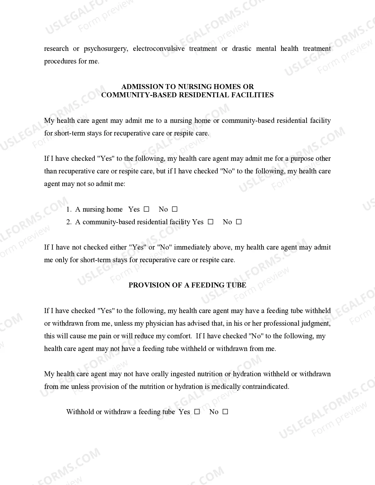 Preview Statutory Power of Attorney for Health Care