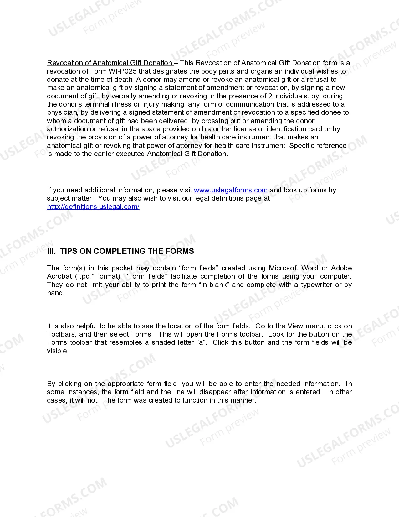 Preview Wisconsin Living Wills and Health Care Package