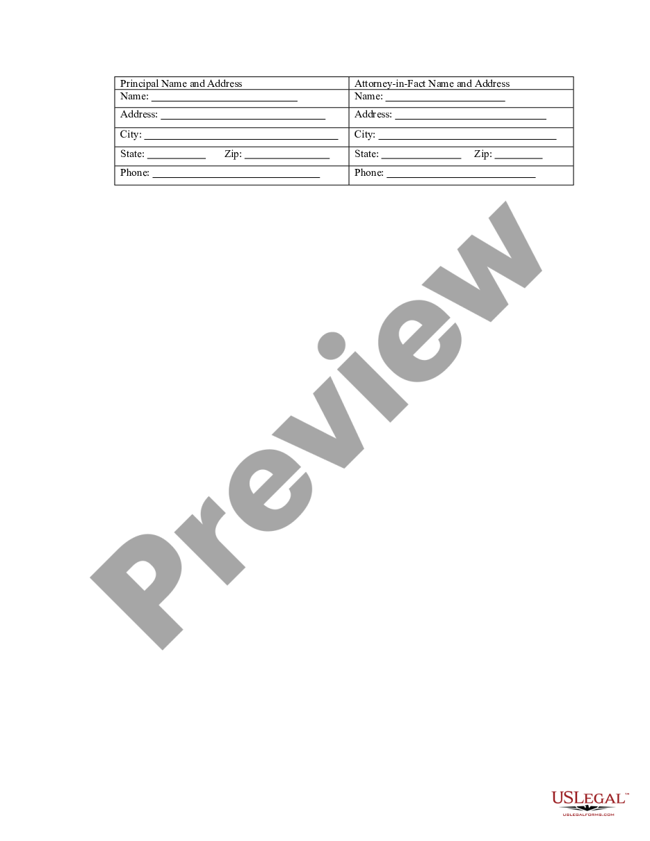 page 2 Special or Limited Power of Attorney for Real Estate Sales Transaction By Seller preview
