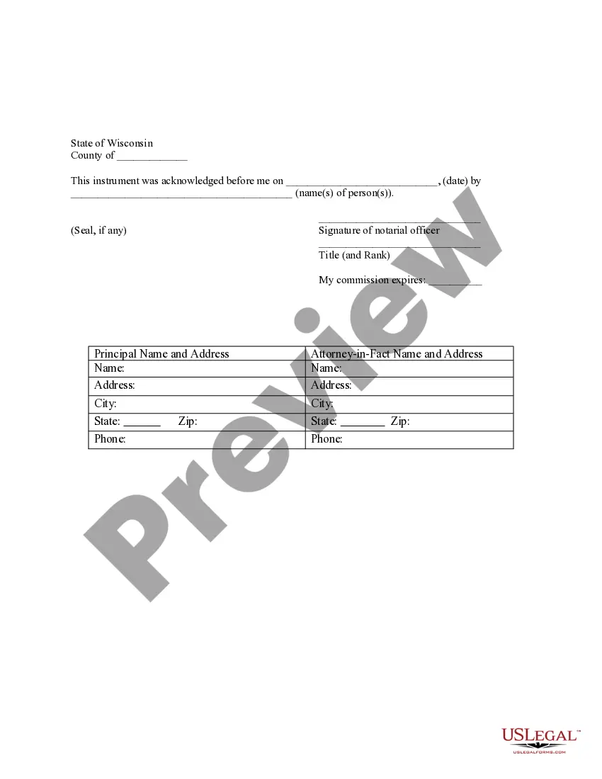 Preview Limited Power of Attorney where you Specify Powers with Sample Powers Included