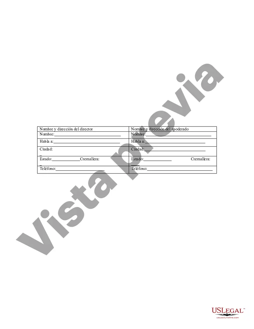 Preview Poder especial duradero para asuntos de cuentas bancarias