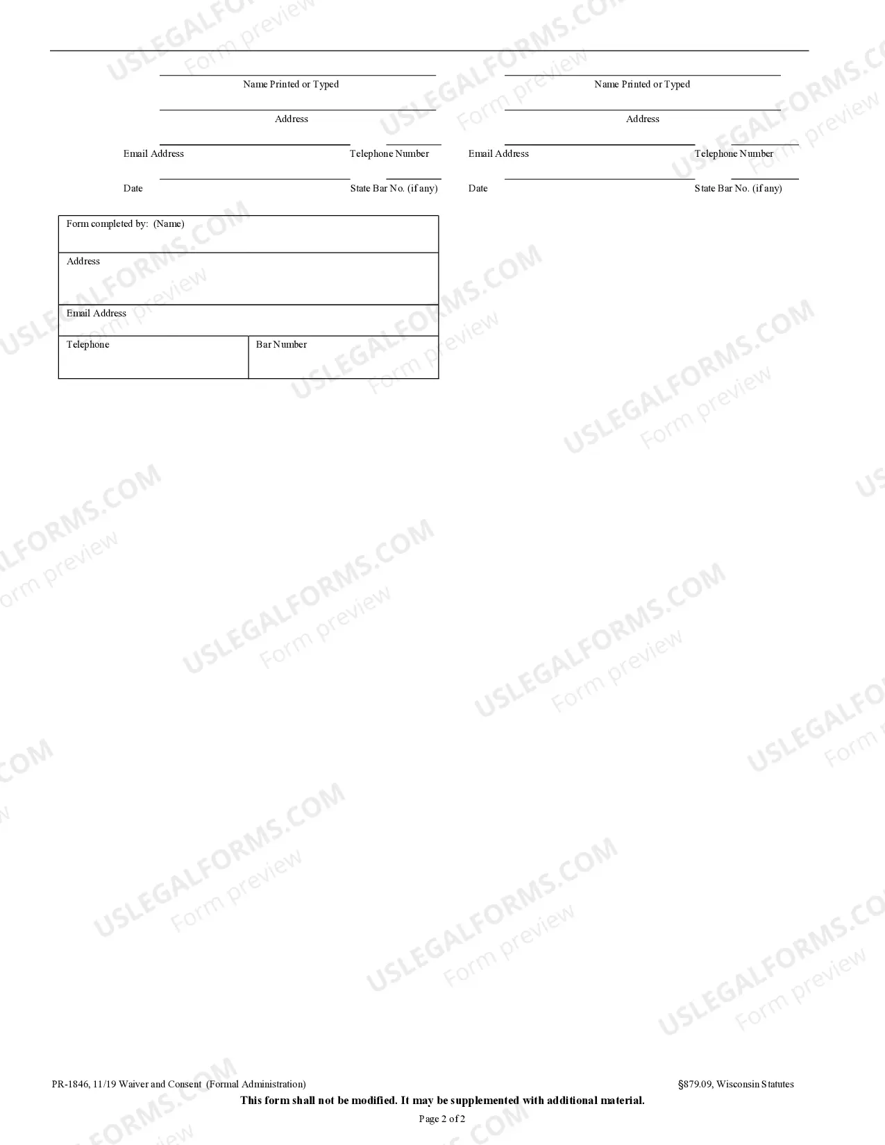 Preview Waiver And Consent