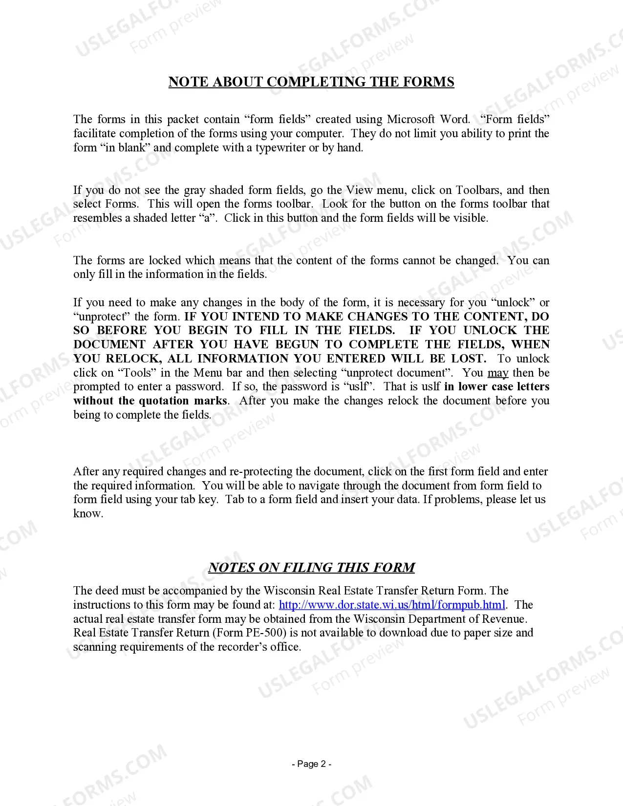 Preview Warranty Deed for Separate Property of one Spouse to both as Joint Tenants