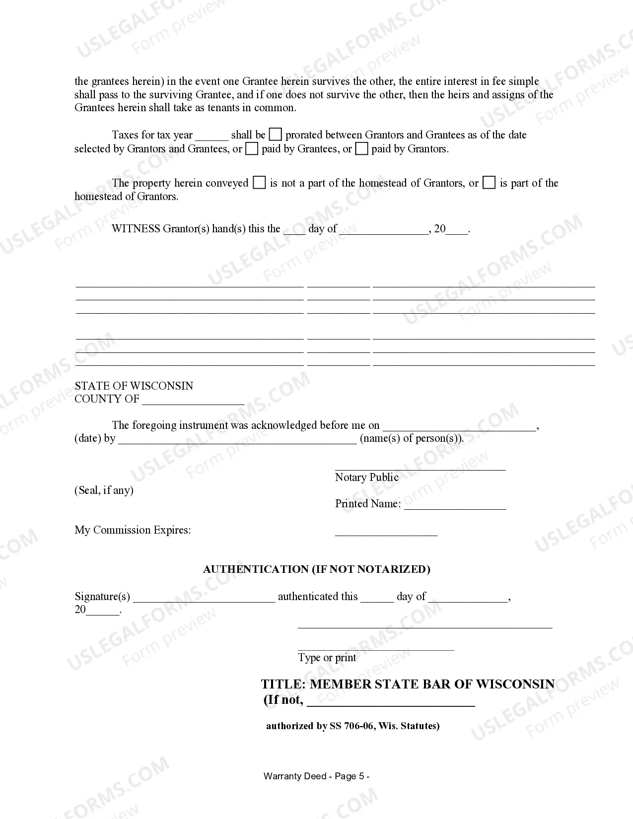 Preview Warranty Deed for Separate Property of one Spouse to both as Joint Tenants