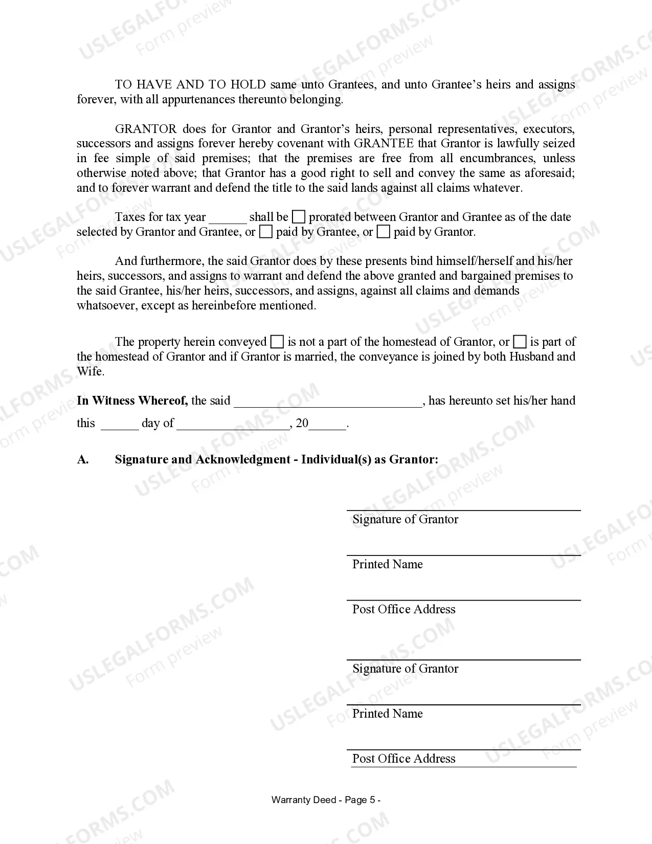 Preview Warranty Deed for Limited Partnership or LLC is the Grantor, or Grantee
