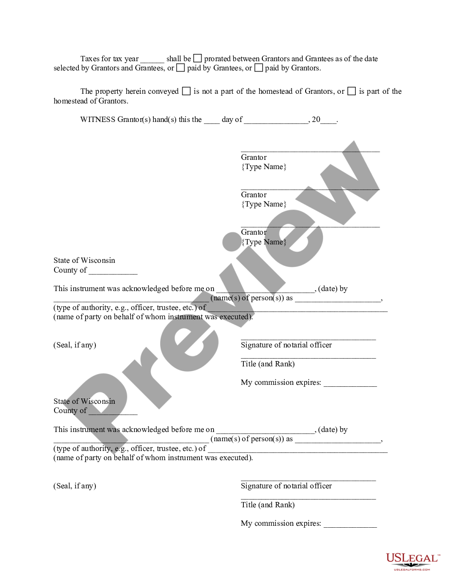page 4 Warranty Deed for Three Individuals to Husband and Wife preview