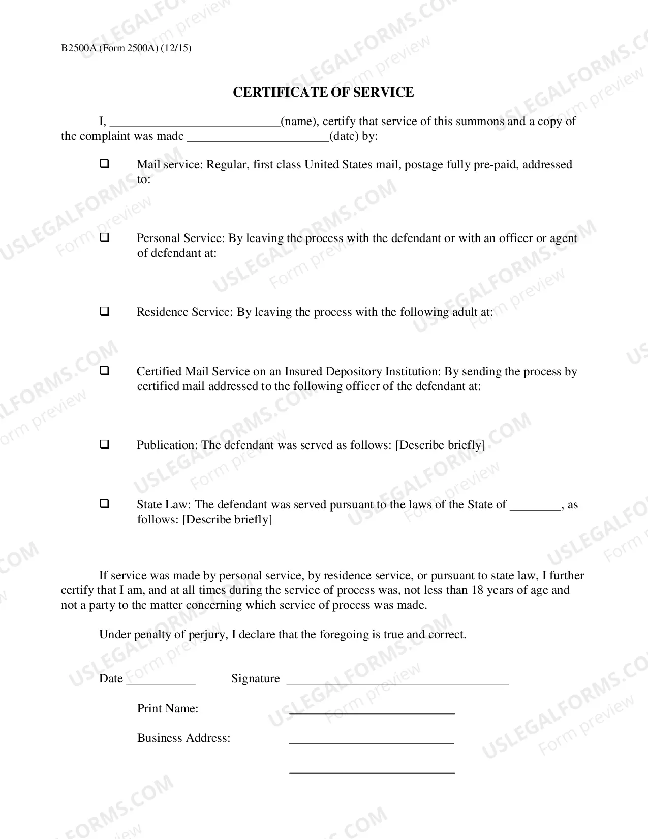 Preview Summons in an Adversary Proceeding