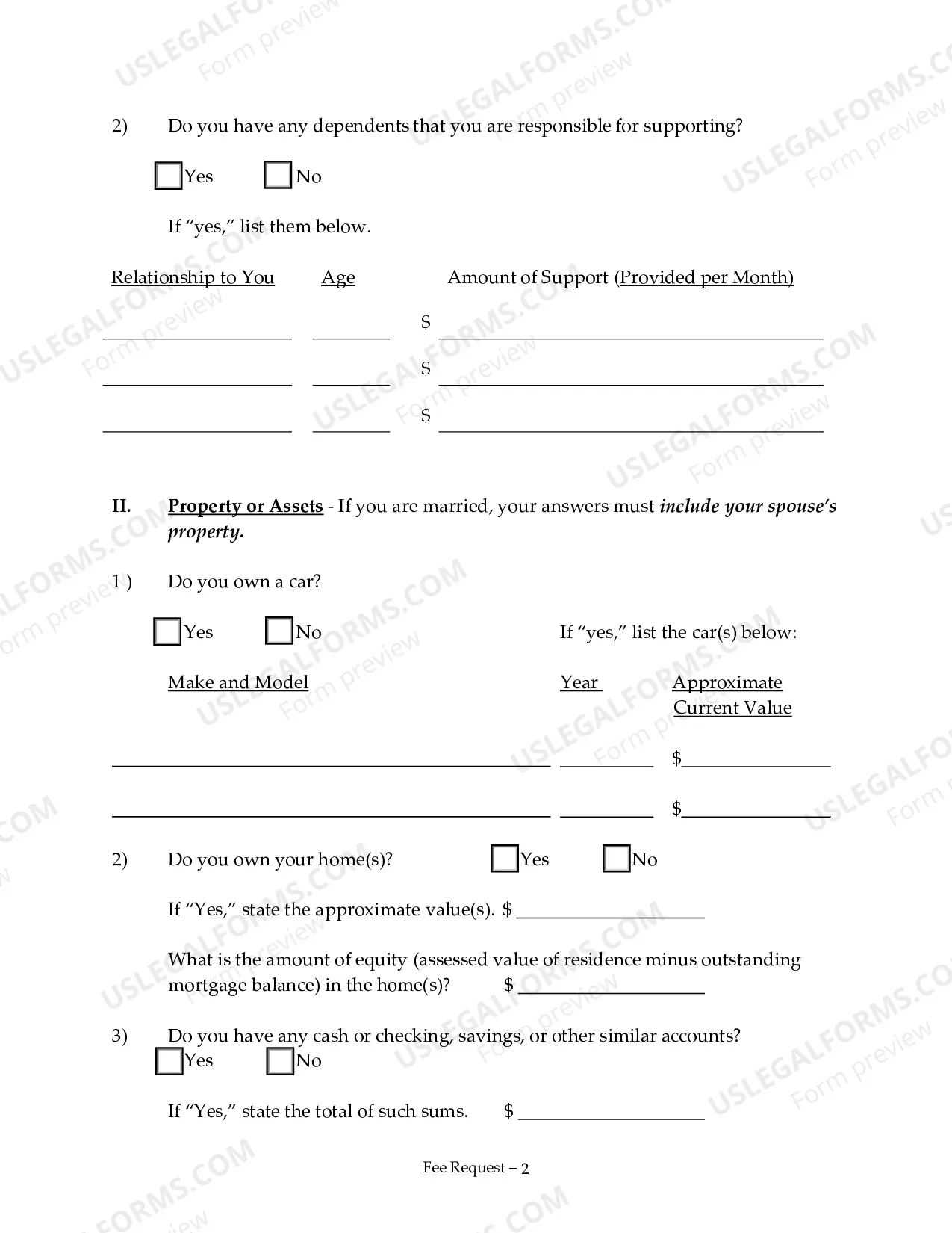 Preview Request to Proceed in District Court without Prepaying the Full Filing Fee - Prisoner