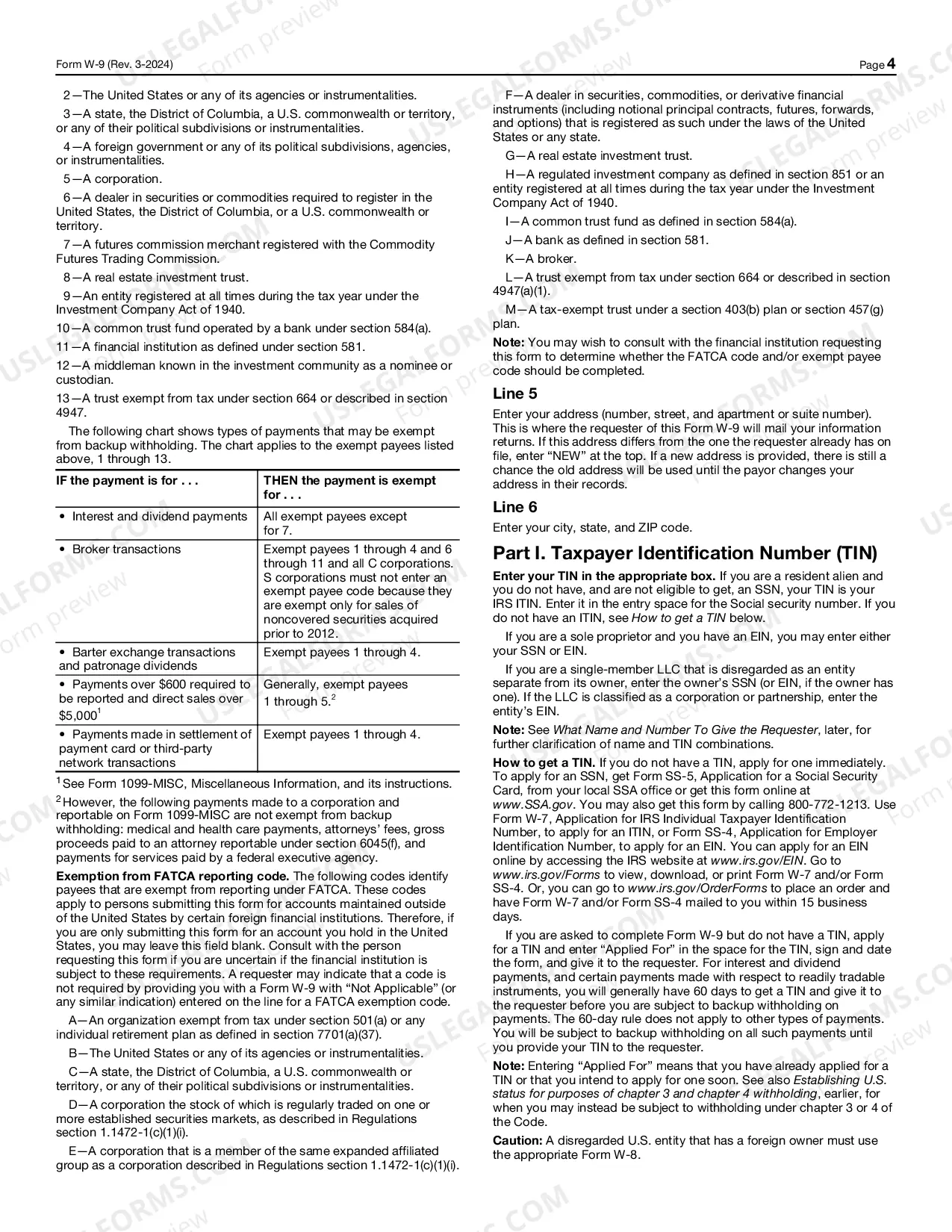Preview IRS Form W9