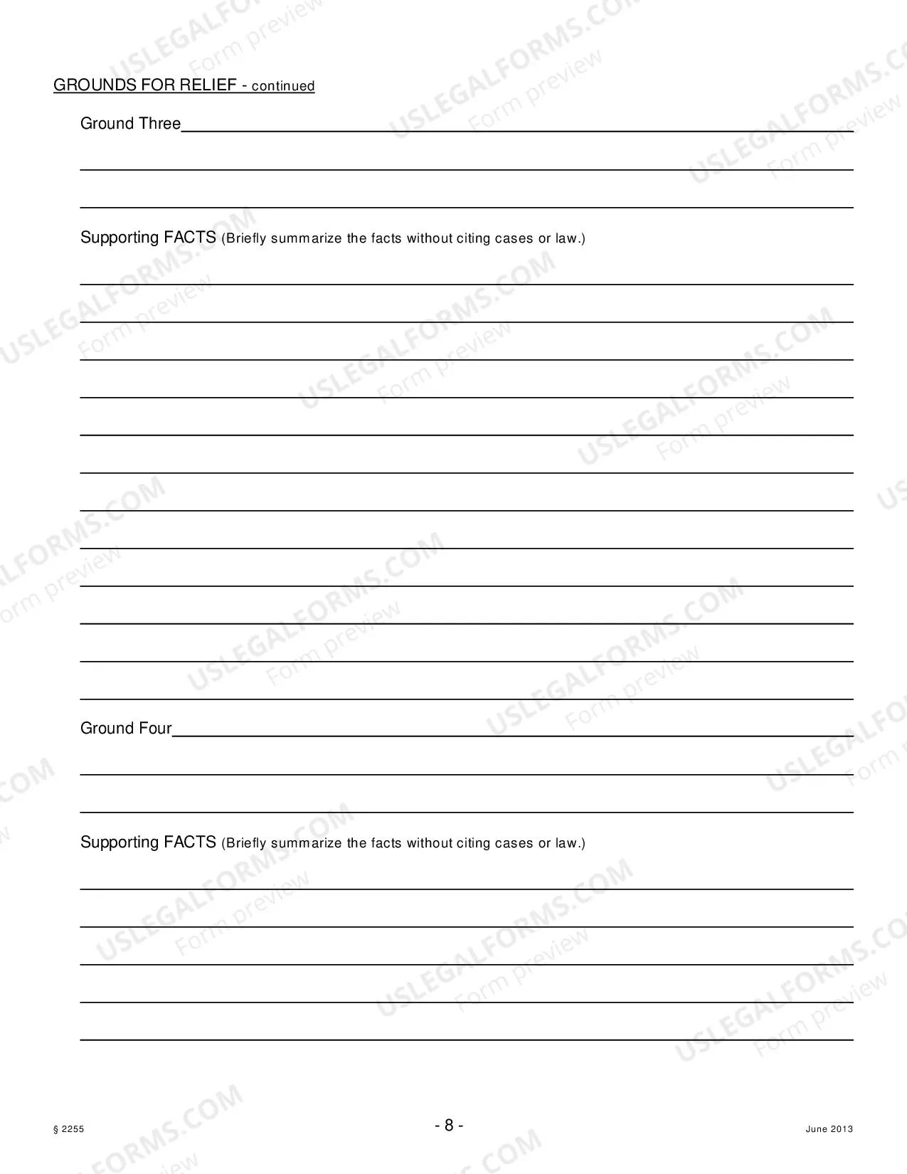 Preview Motion to Vacate, Set Aside, or Correct a Sentence - 2255 Motion