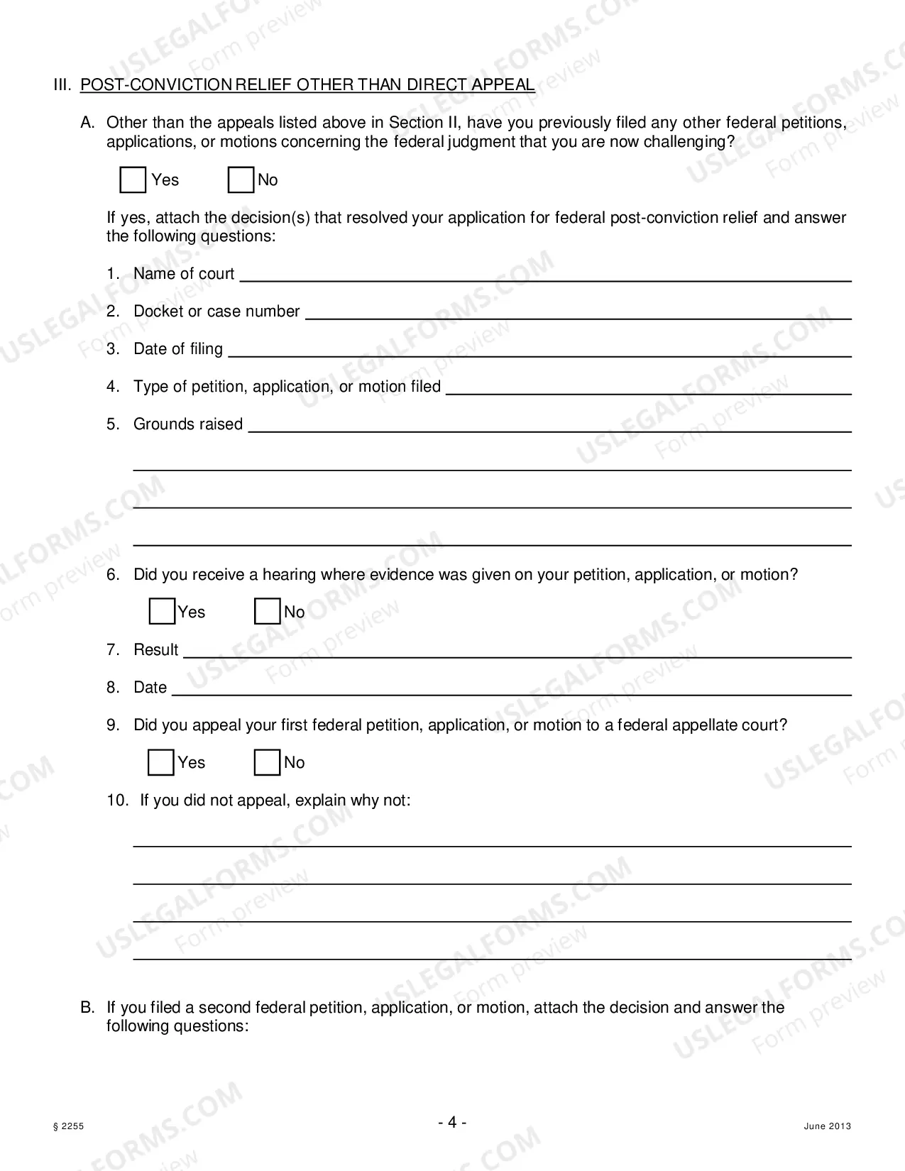 Preview Motion to Vacate, Set Aside, or Correct a Sentence - 2255 Motion