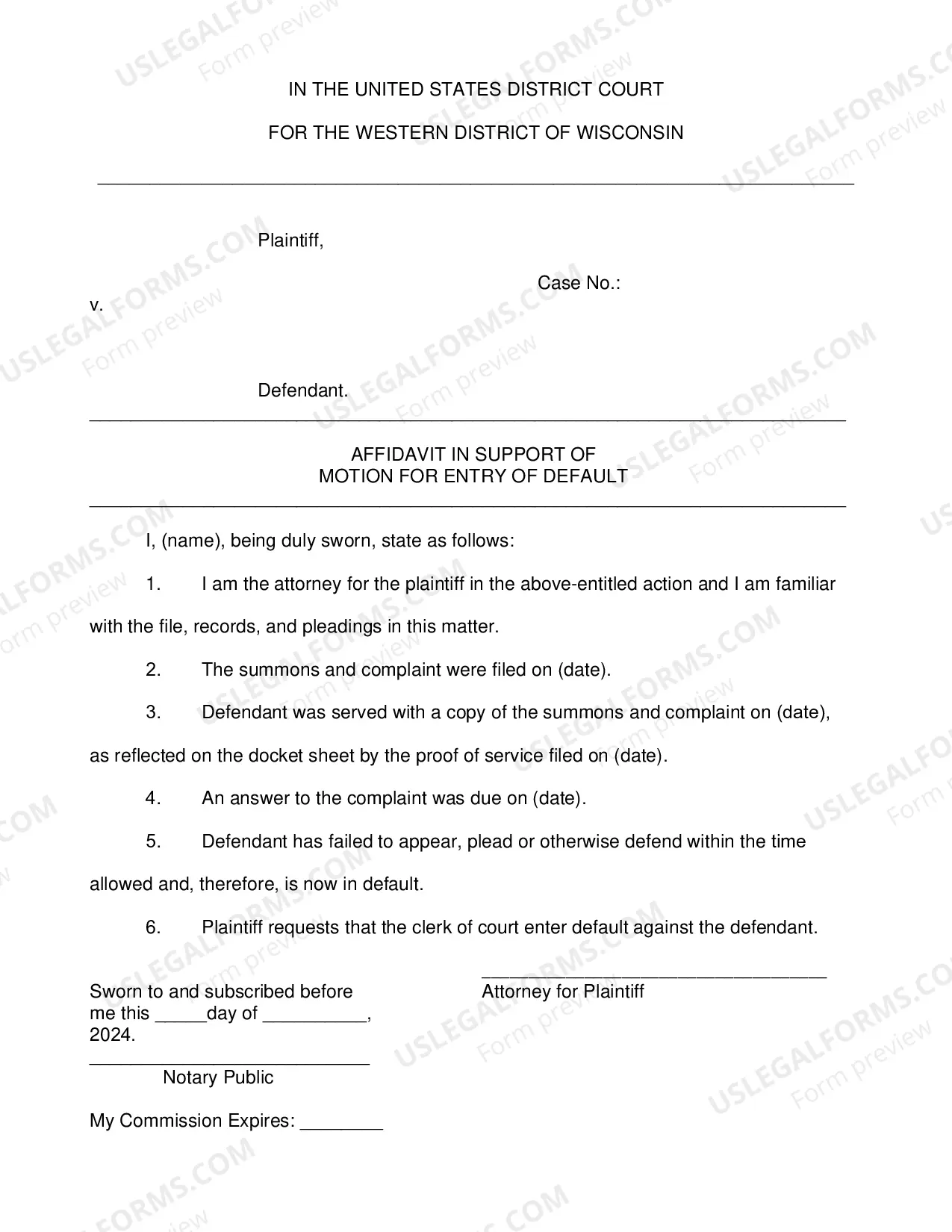 Preview Default Judgment