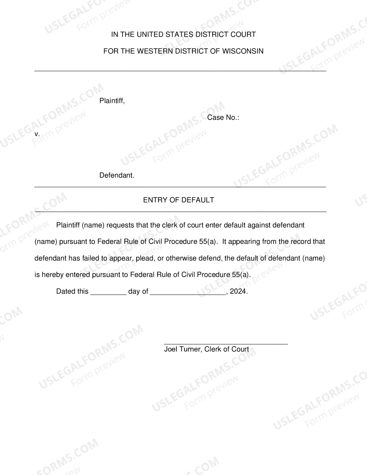 Preview Default Judgment