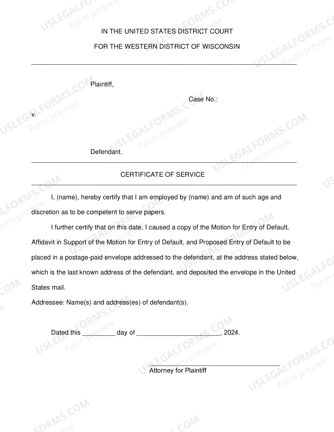Preview Default Judgment