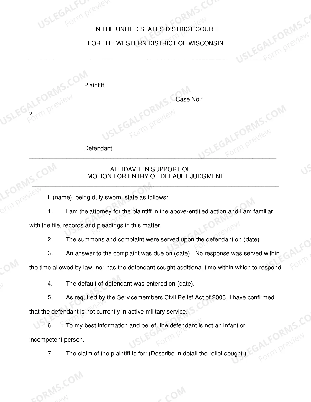 Preview Default Judgment