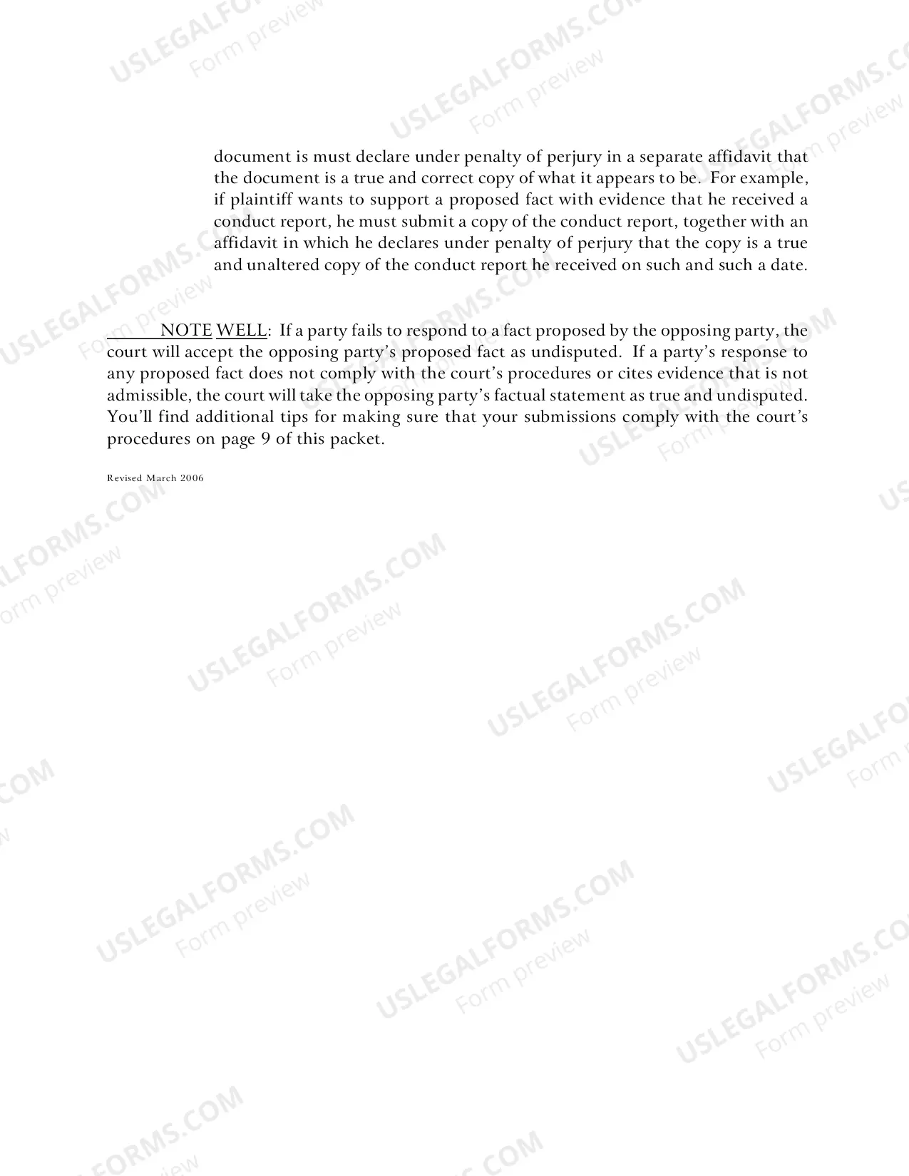 Preview Summary Judgment Procedure in Cases Assigned to Judge Barbara B. Crabb