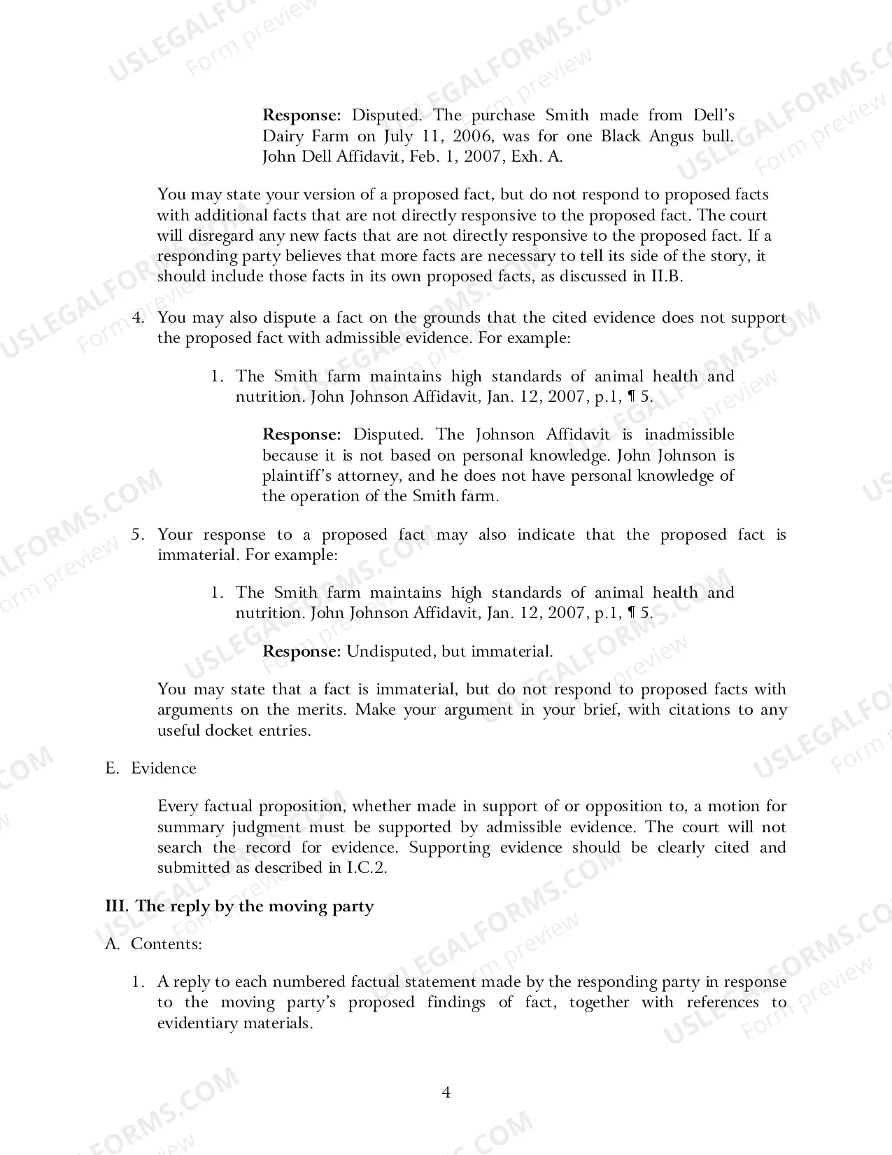 Preview Summary Judgment Procedure in Cases Assigned to Judge James D. Peterson