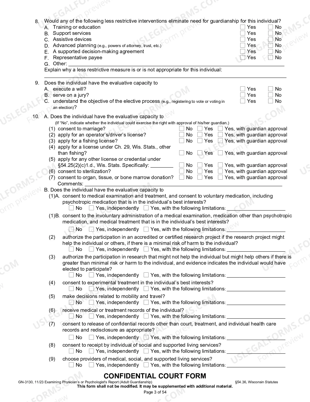 Preview Examining Physicians Or Psychologists Report