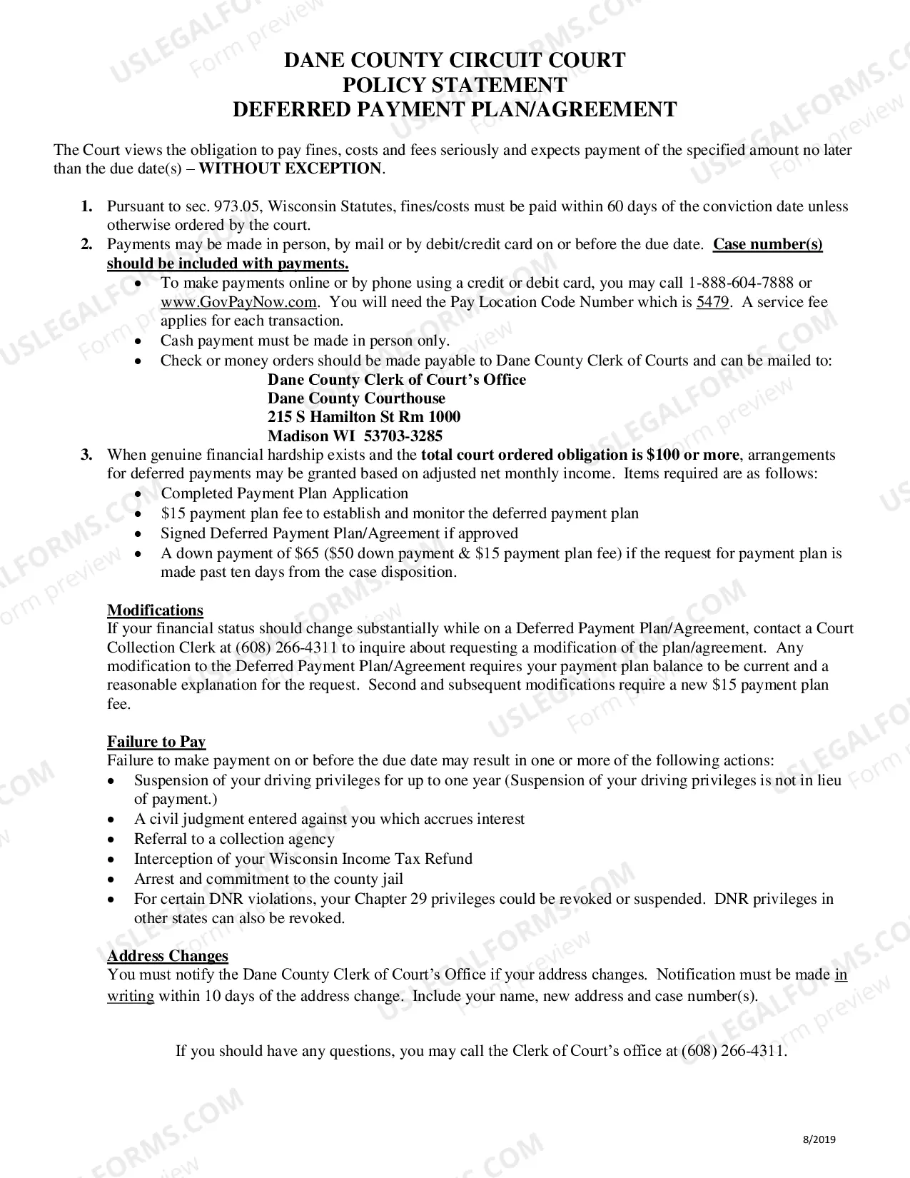 Preview Deferred Payment Plan Or Agreement