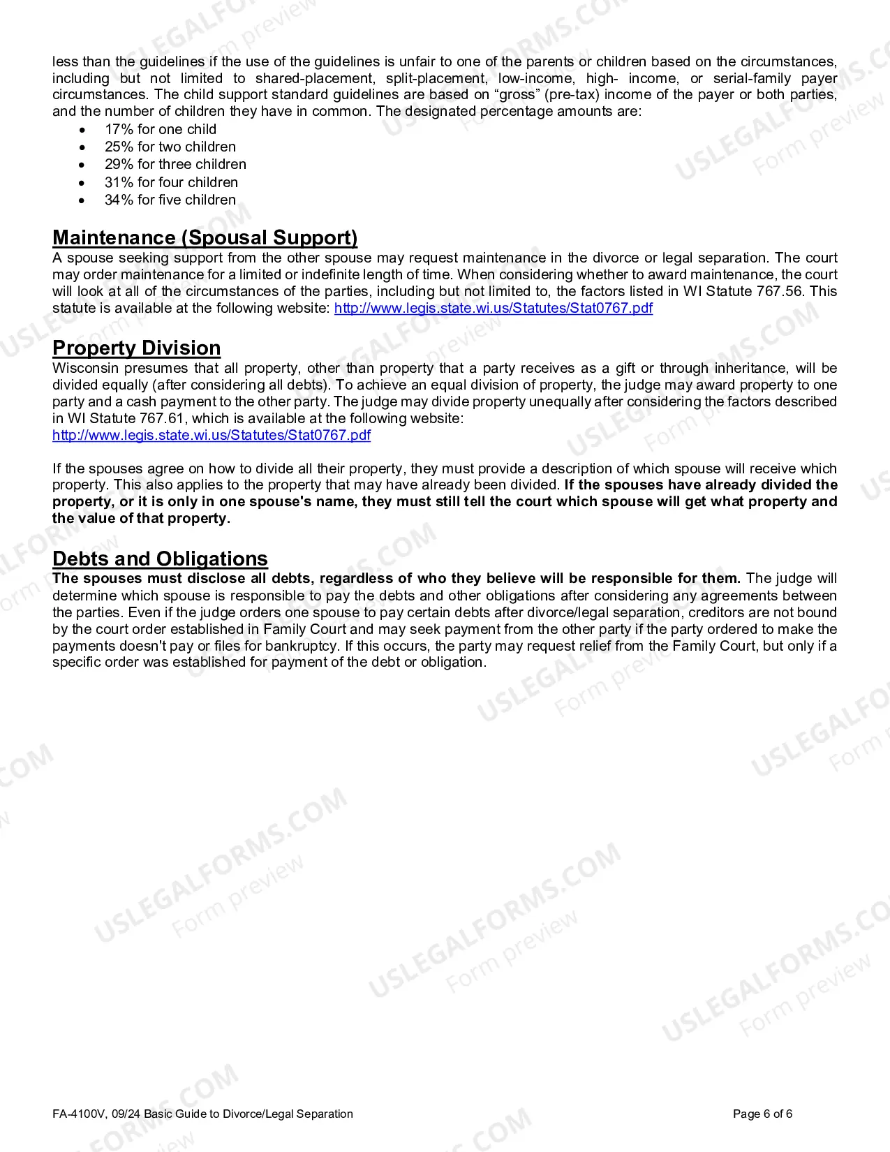 Preview Basic Guide to Divorce - Generic Version
