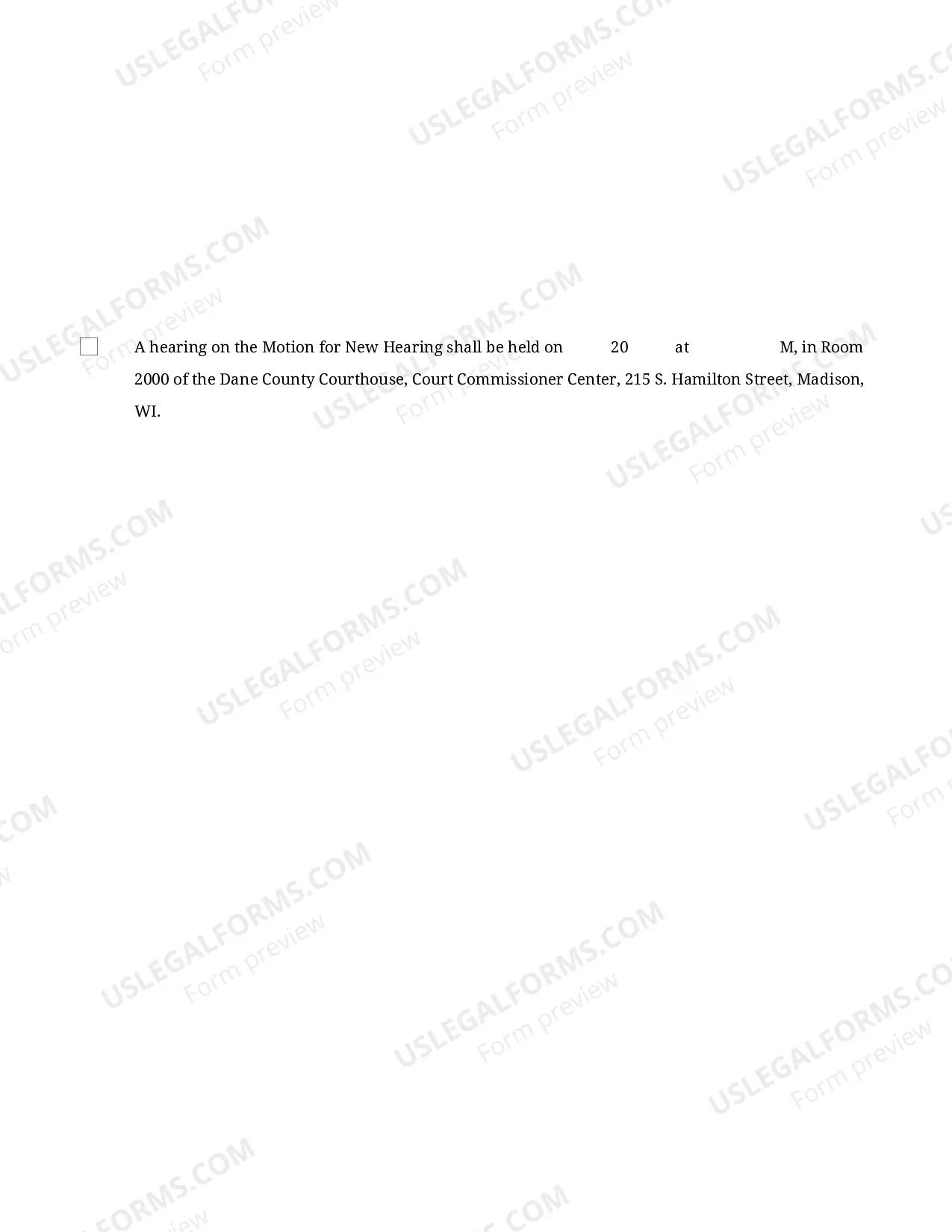 Preview Motion and Order to Reopen Hearing
