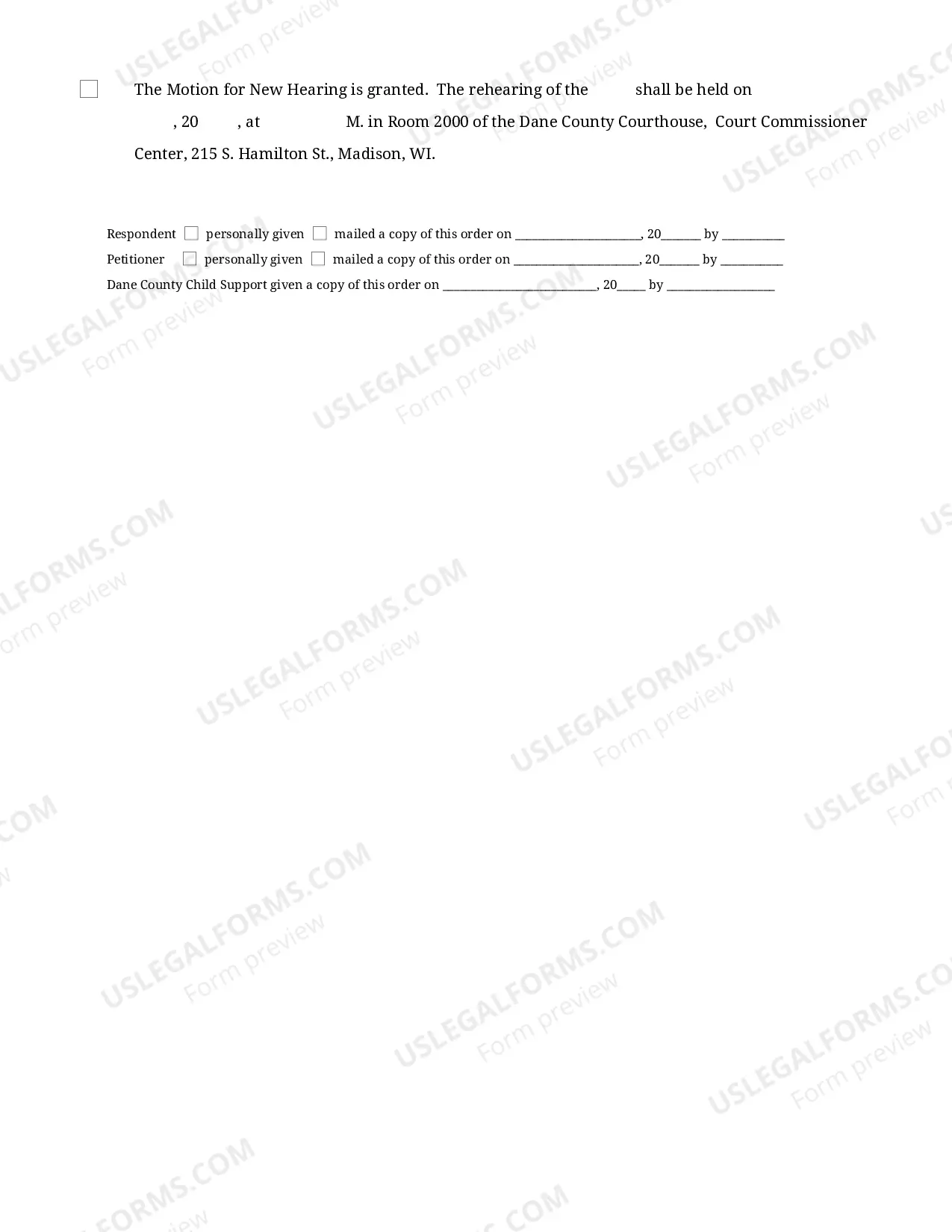 Preview Motion and Order to Reopen Hearing