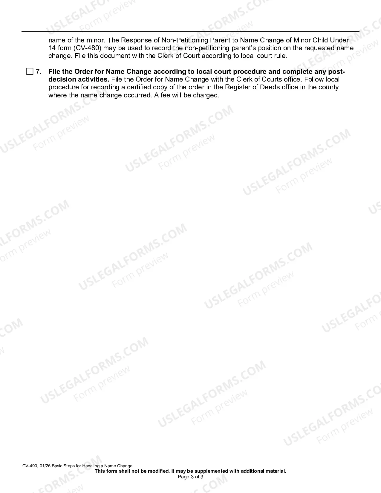 Preview CV-490 Basic Steps to Handling a Name Change