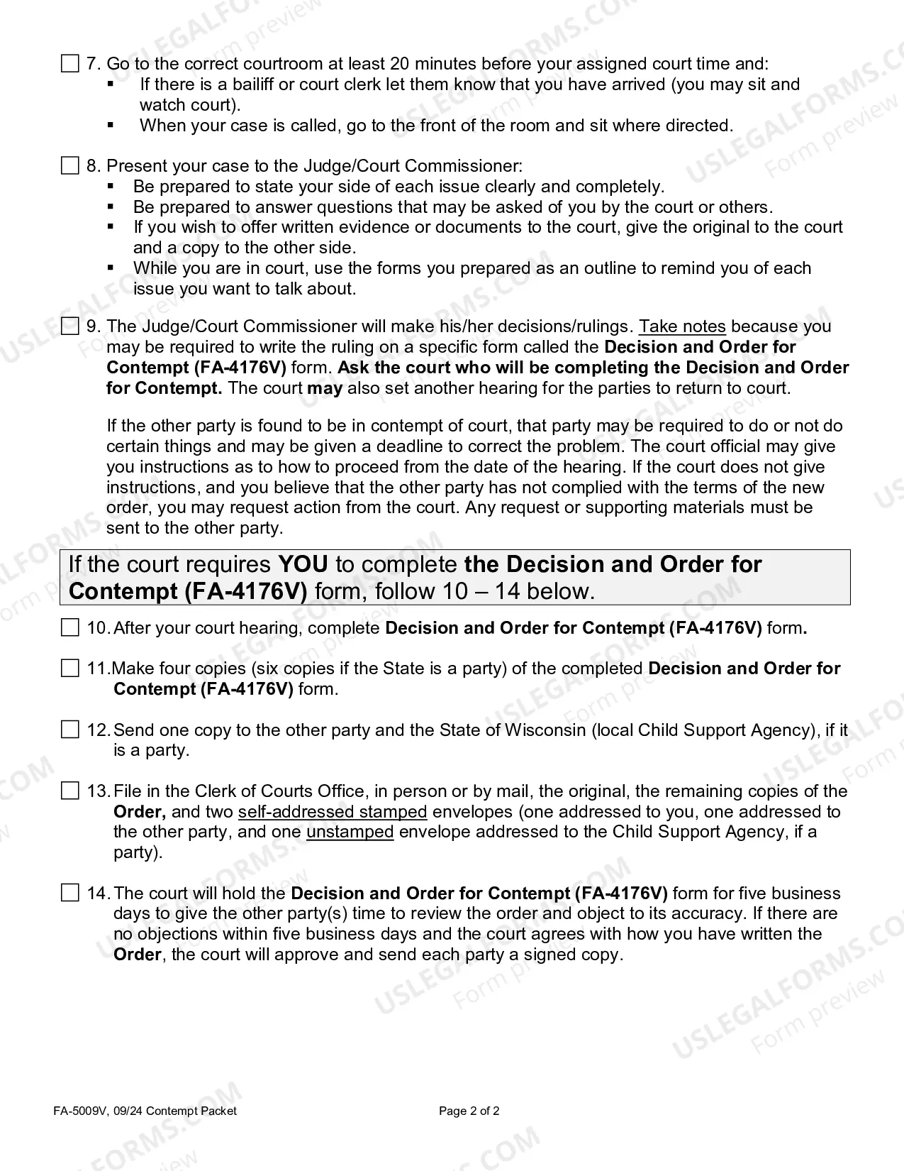 Preview Contempt Instructions