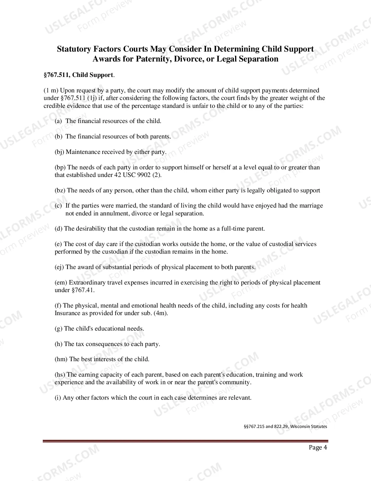 Preview Petition for Custody, Placement and Child Support