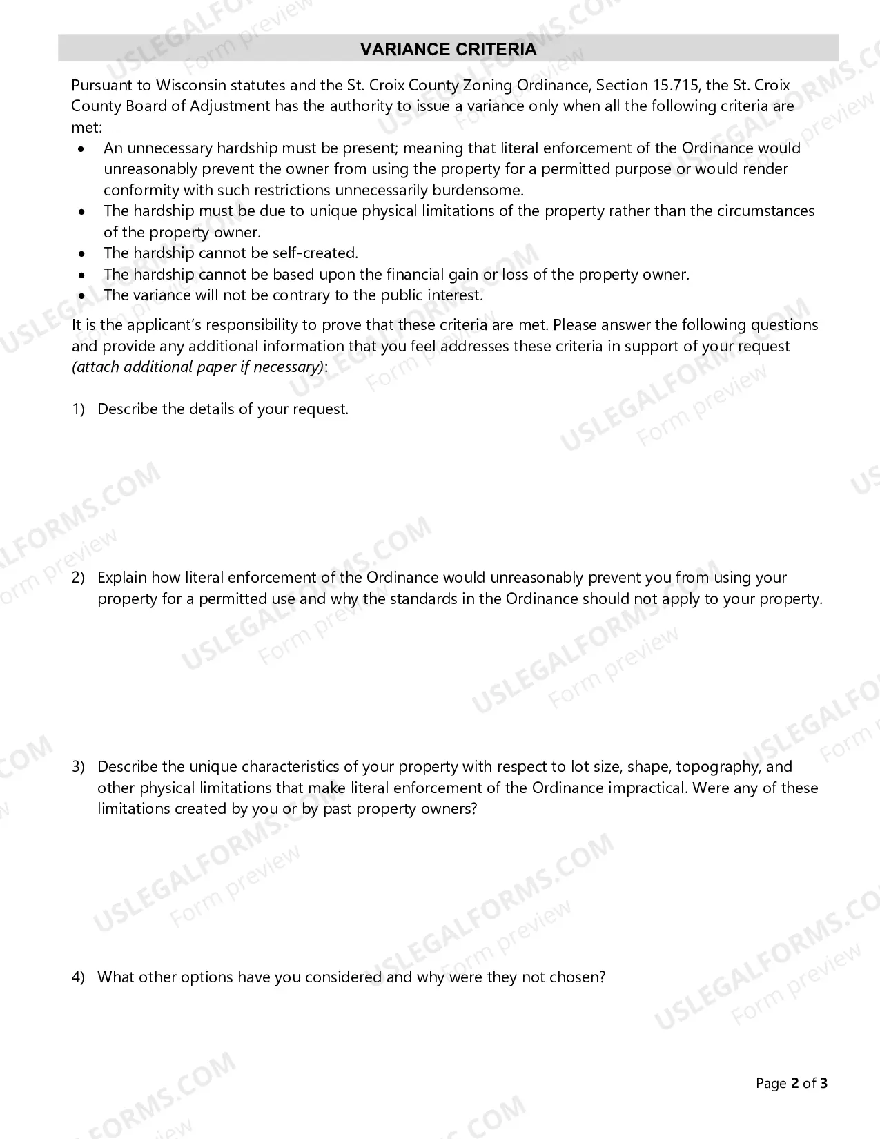 Preview DSPS Variance Form (DOC)