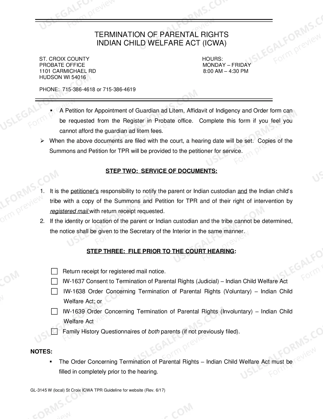 Preview Termination of Parental Rights