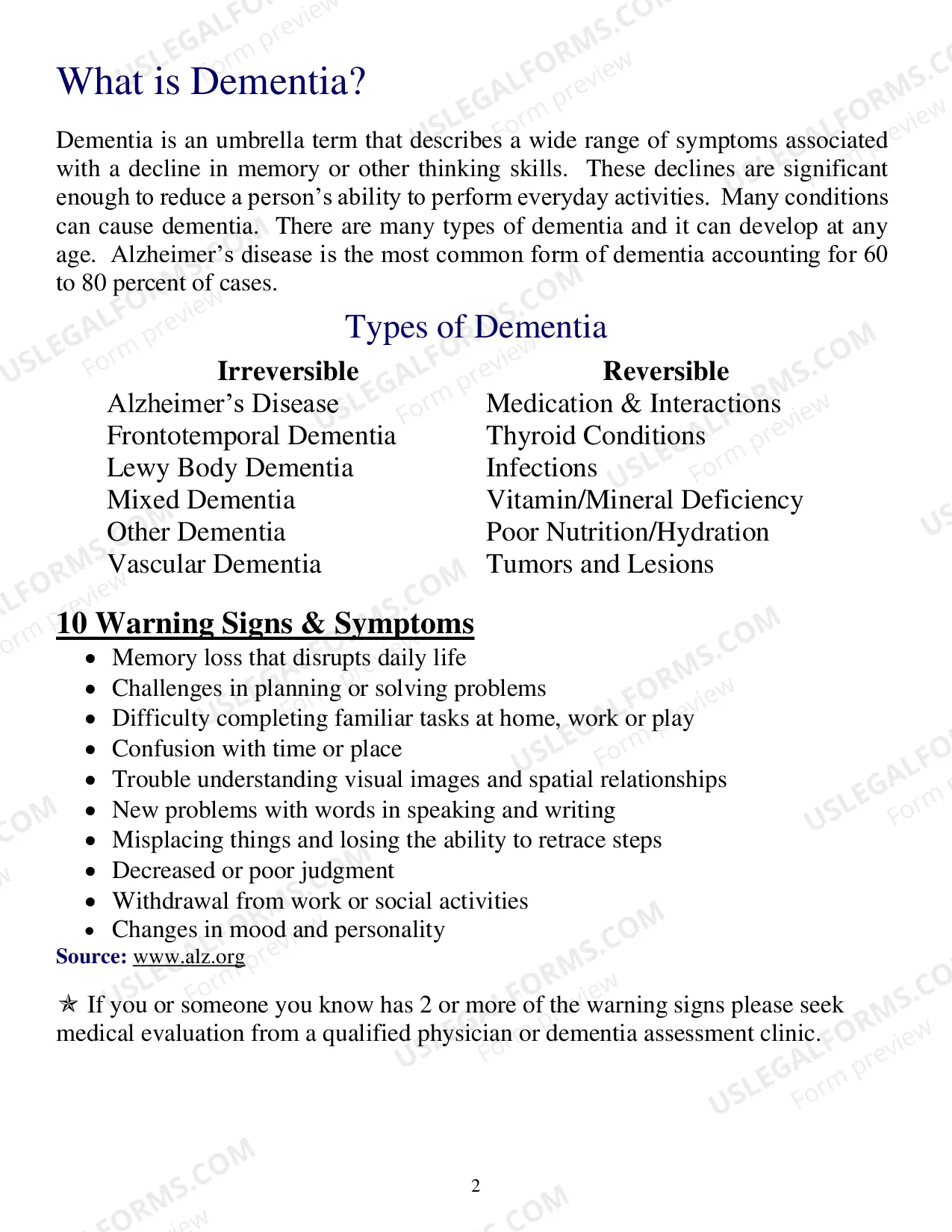 Preview Dementia and Caregiving Guide