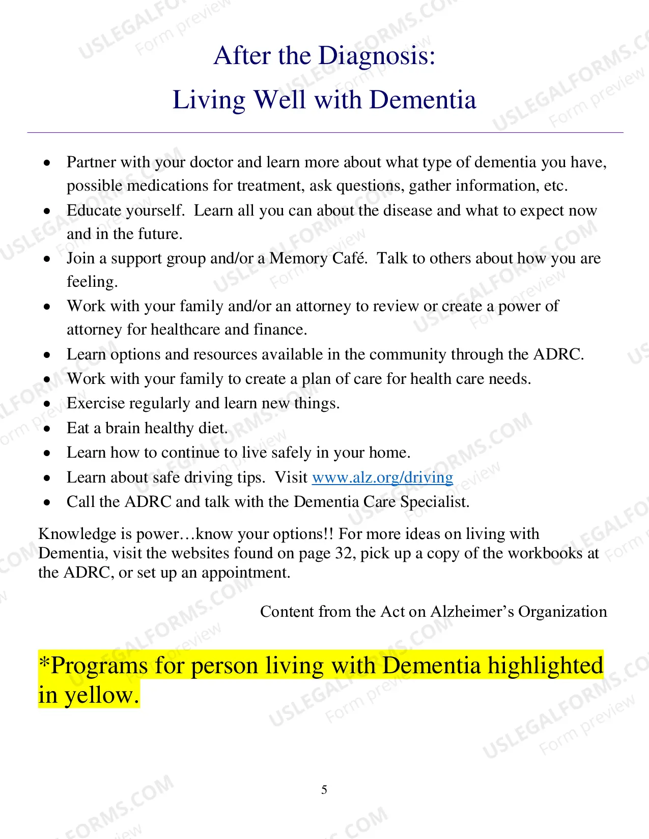 Preview Dementia and Caregiving Guide