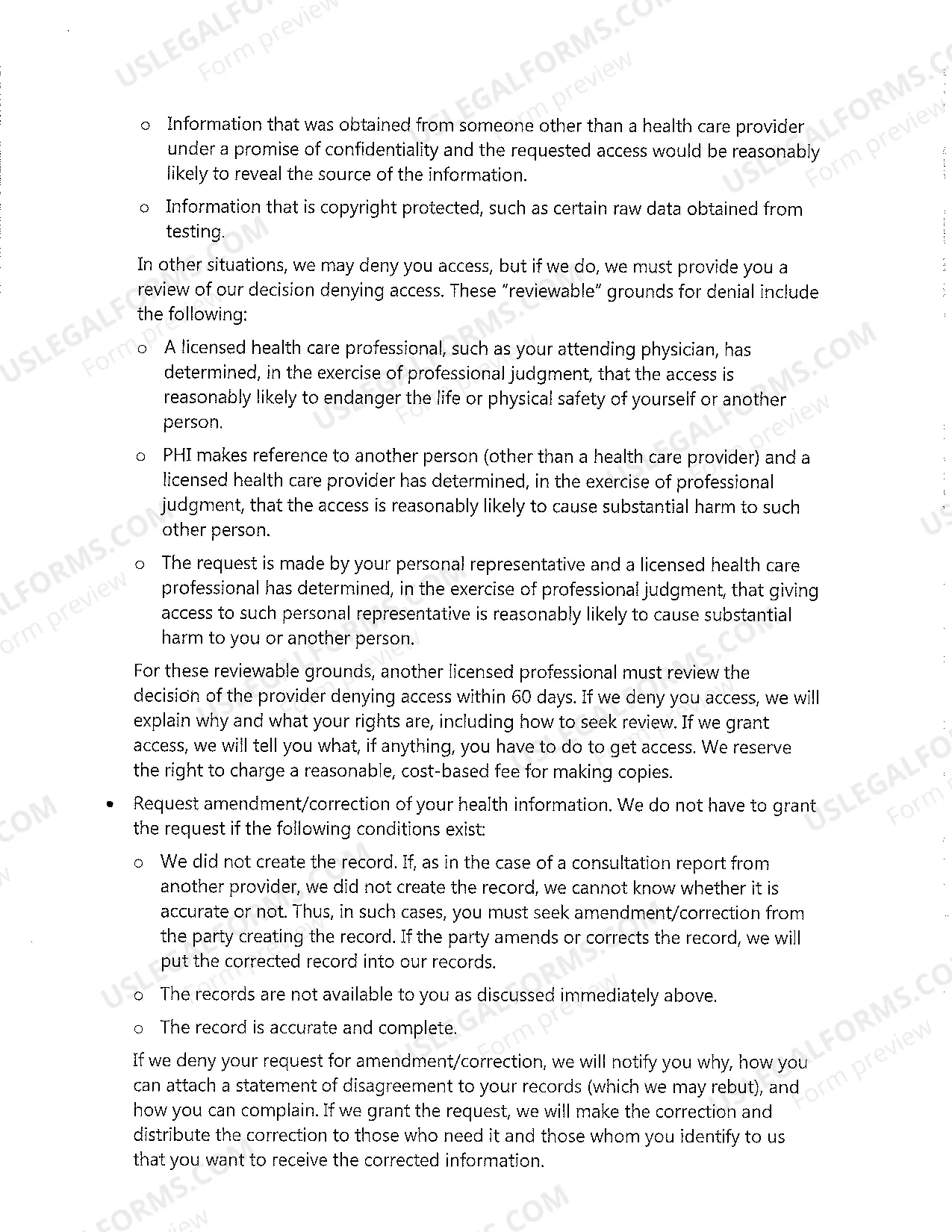 Preview Notice of Privacy Practices