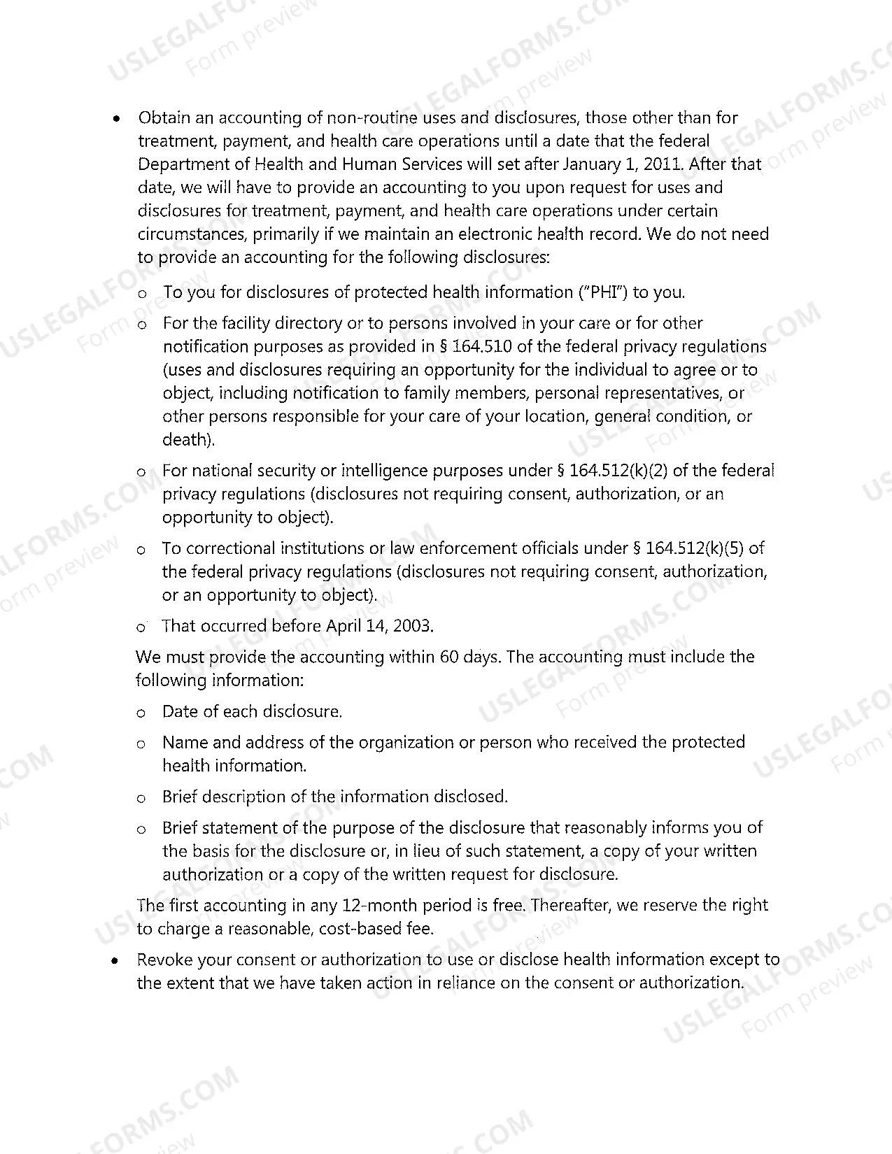 Preview Notice of Privacy Practices