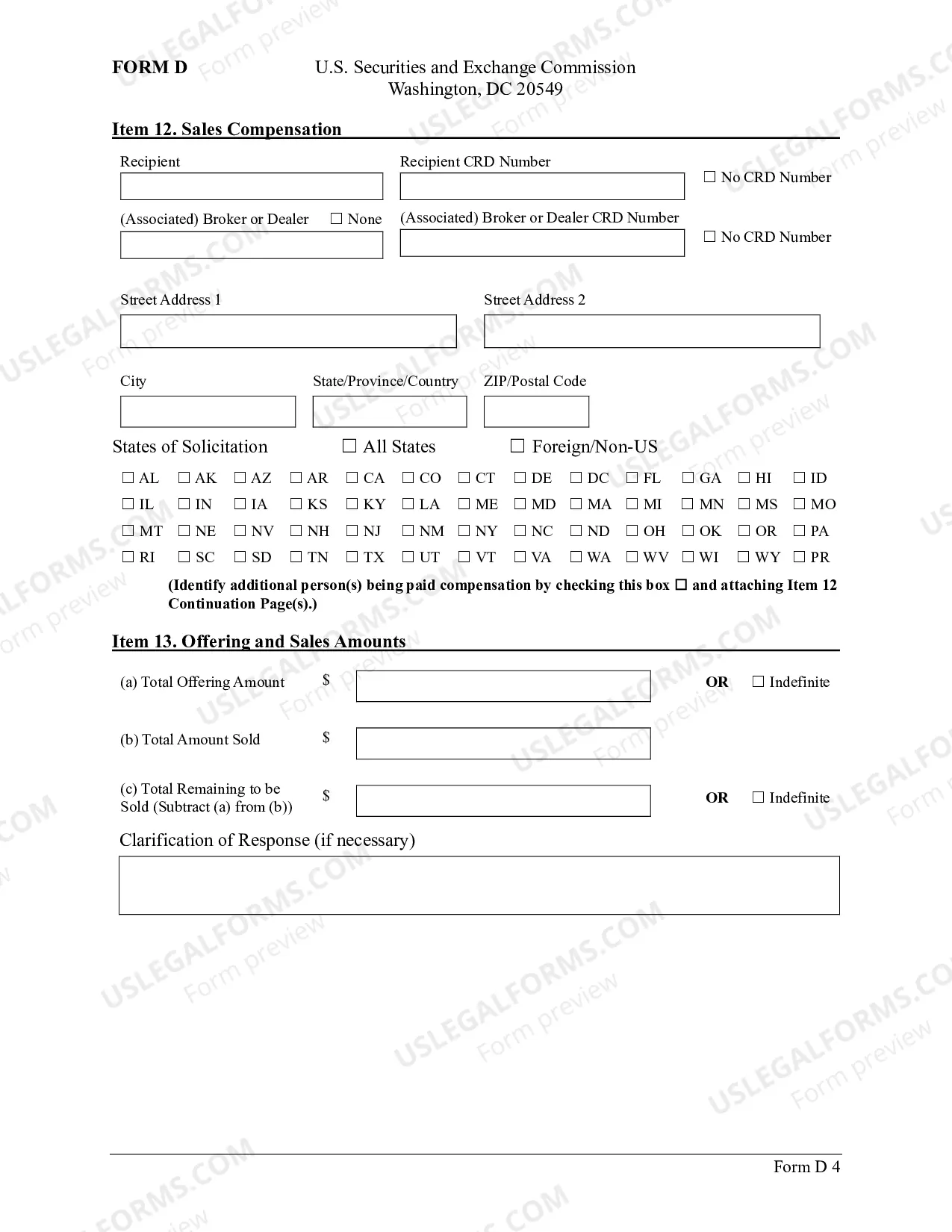 Preview Form D
