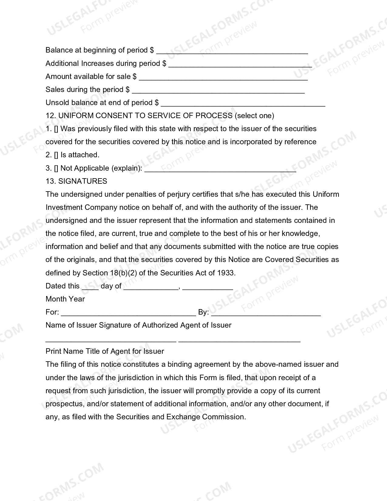 Preview Form NF