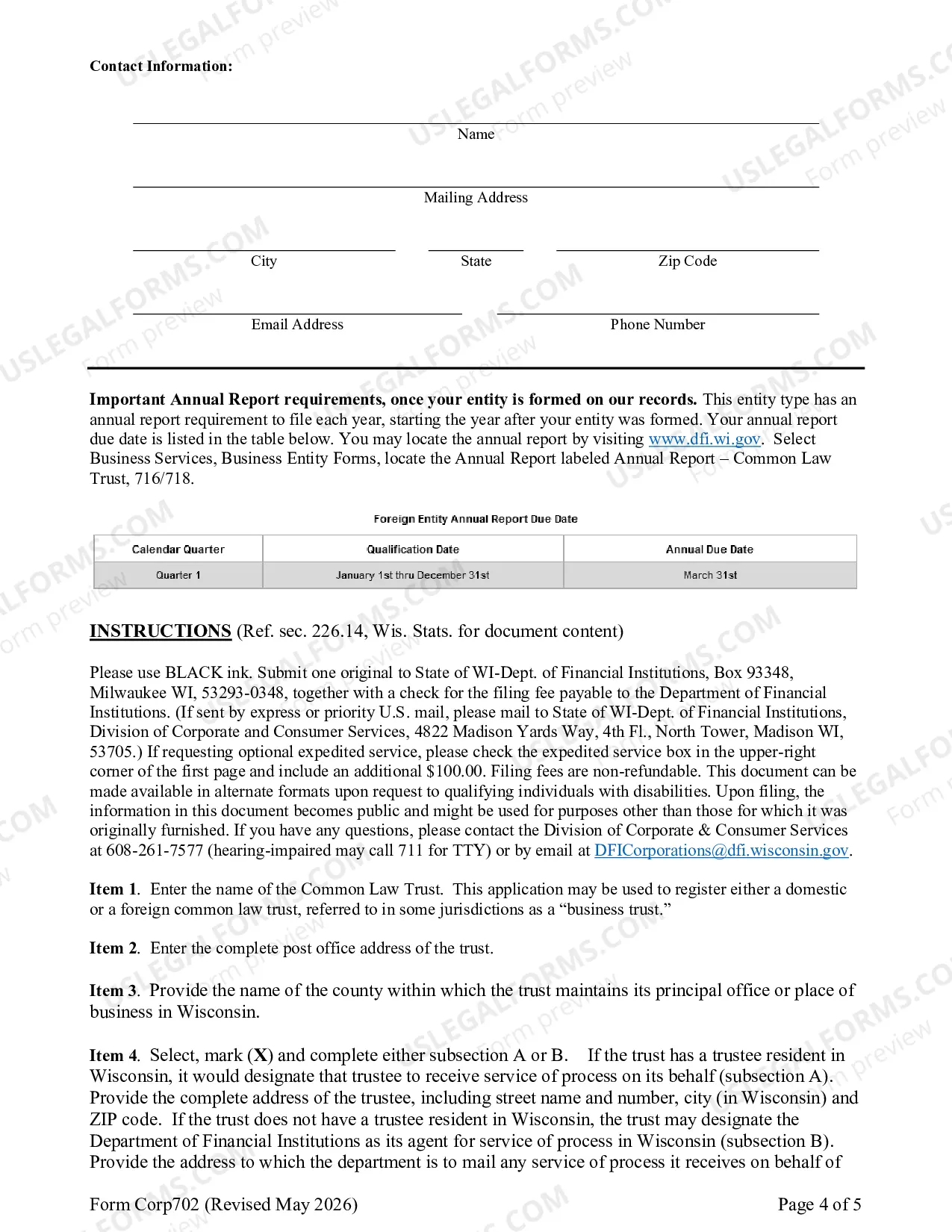 Preview Common Law Trust - Domestic & Foreign