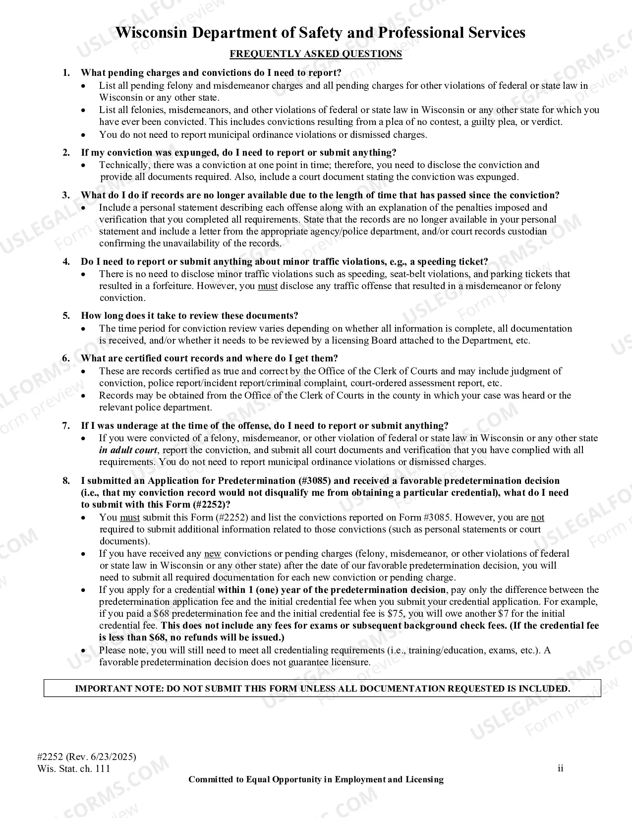 Preview ?Convictions and Pending Charges