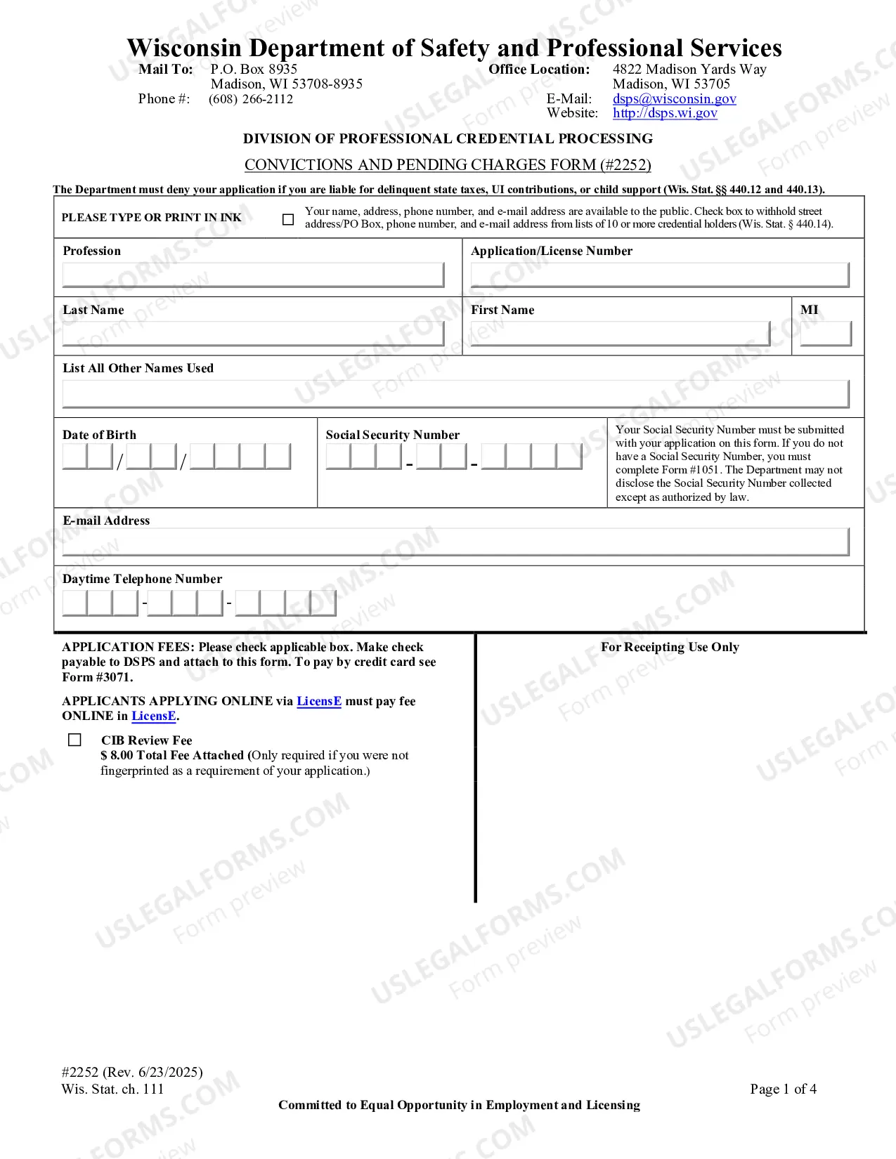 Preview ?Convictions and Pending Charges