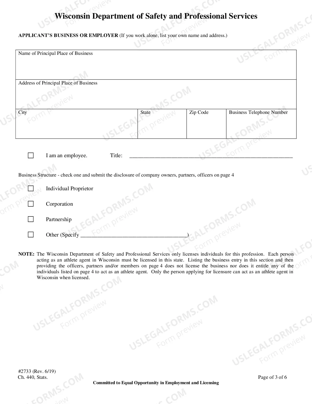 Preview Renewal Application for Athlete Agent Registration