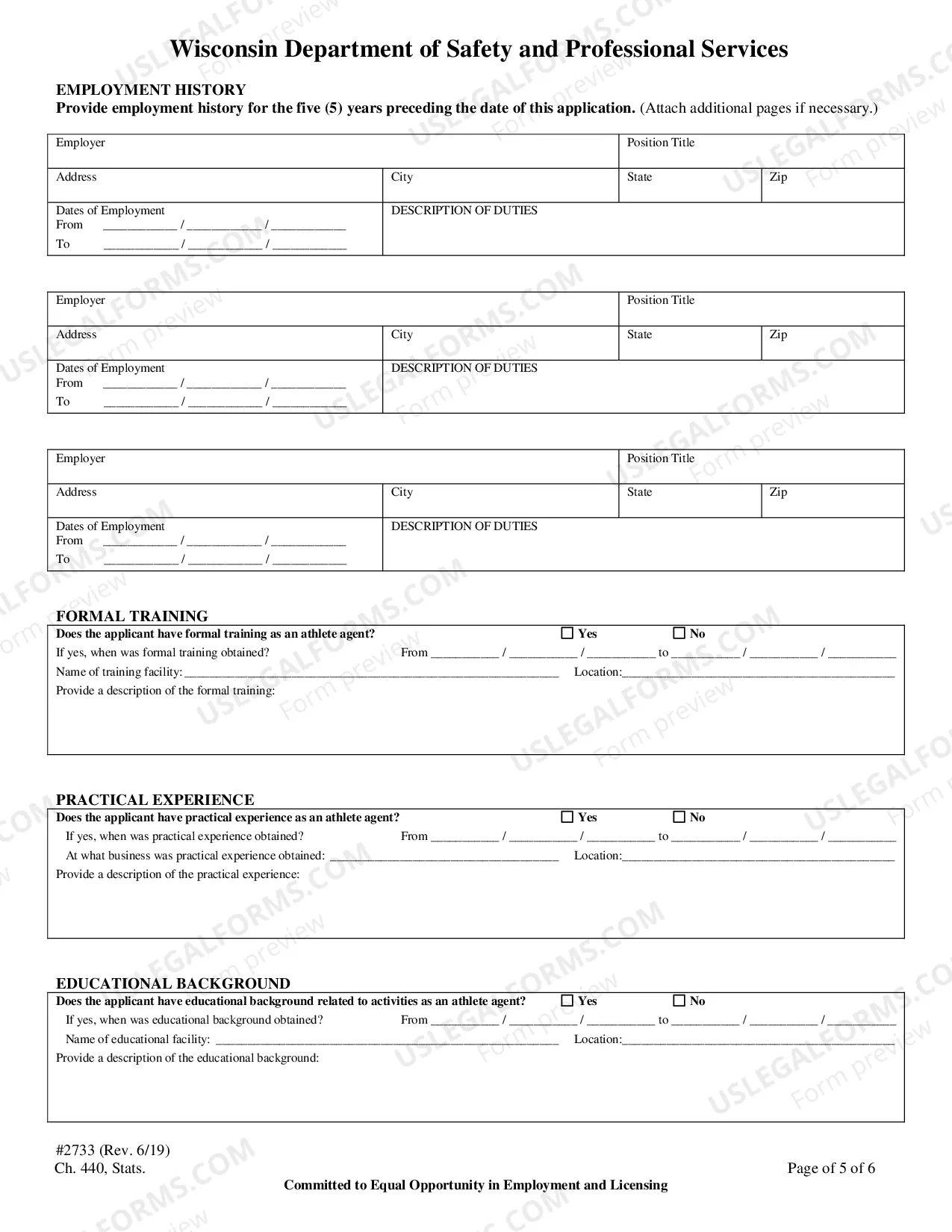 Preview Renewal Application for Athlete Agent Registration