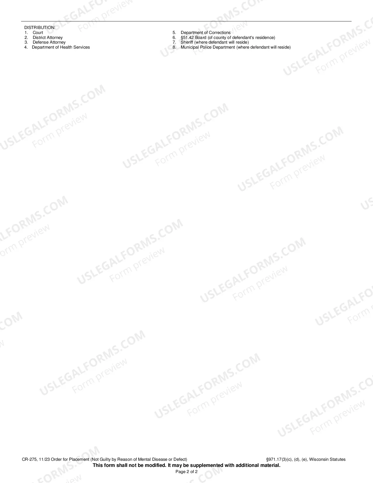 Preview Order for Placement (NGI)